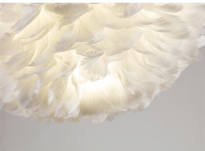 Feather Cloud Fairy Goose Pendant Lamp