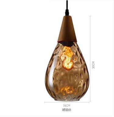 Modern Glass Water Drop Lampshade Pendant lamp