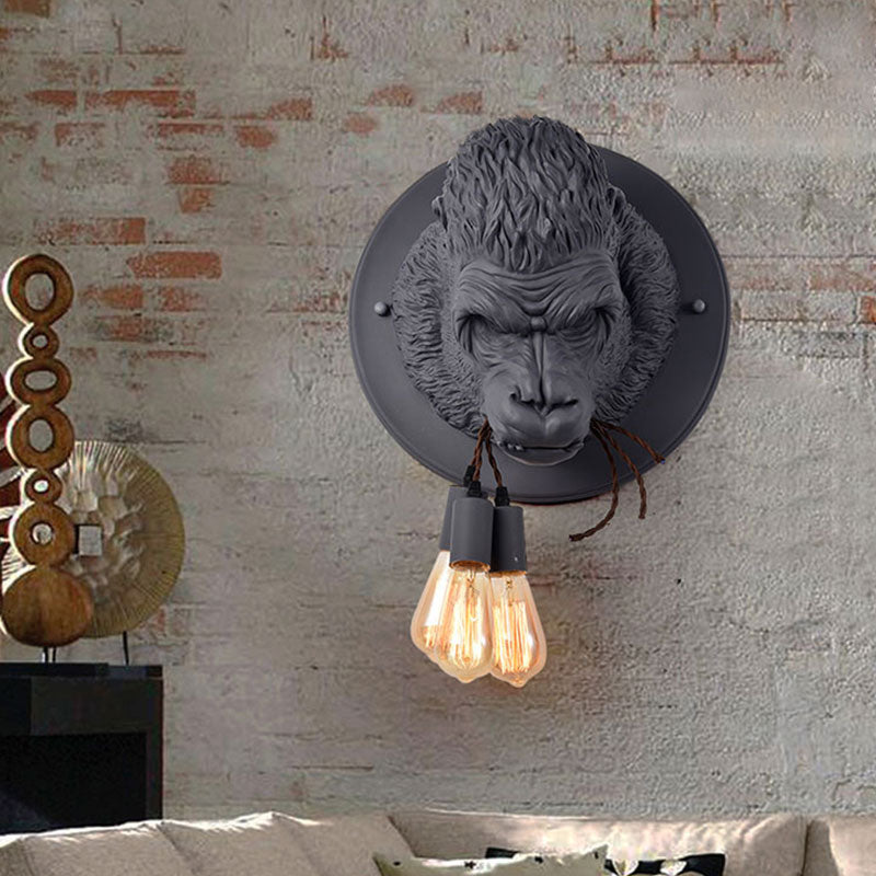Nordic Resin King Kong Gorilla Wall Lamp