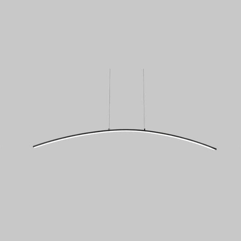 Modern Curve Line Suspension LED Pendant Lights