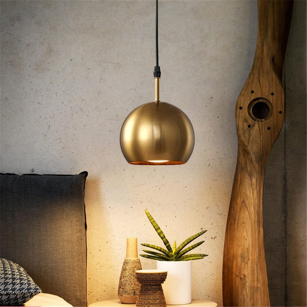 American Brass Metal LED Pendant Lights