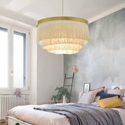 Creative Boho Fringe Round Chandelier Lamp