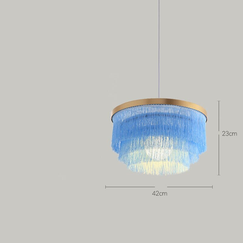 Creative Boho Fringe Round Chandelier Lamp