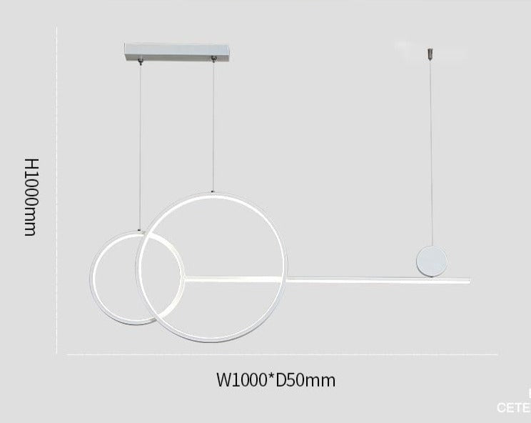 Contemporary Circular LED Ceiling Chandeliers