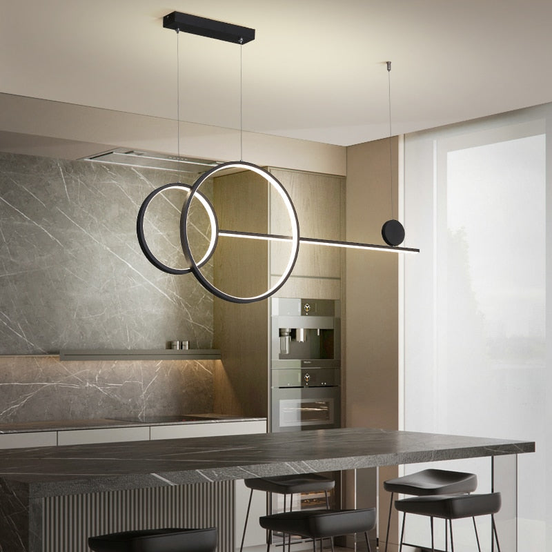 Contemporary Circular LED Ceiling Chandeliers