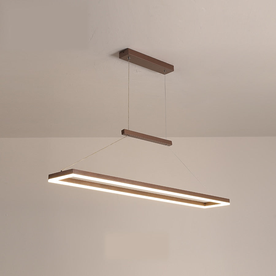 Rectangular Aluminum LED Suspension Chandelier