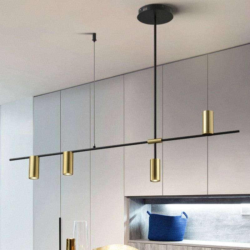 Nordic Counter Long Strip Designer Pendant Lamps