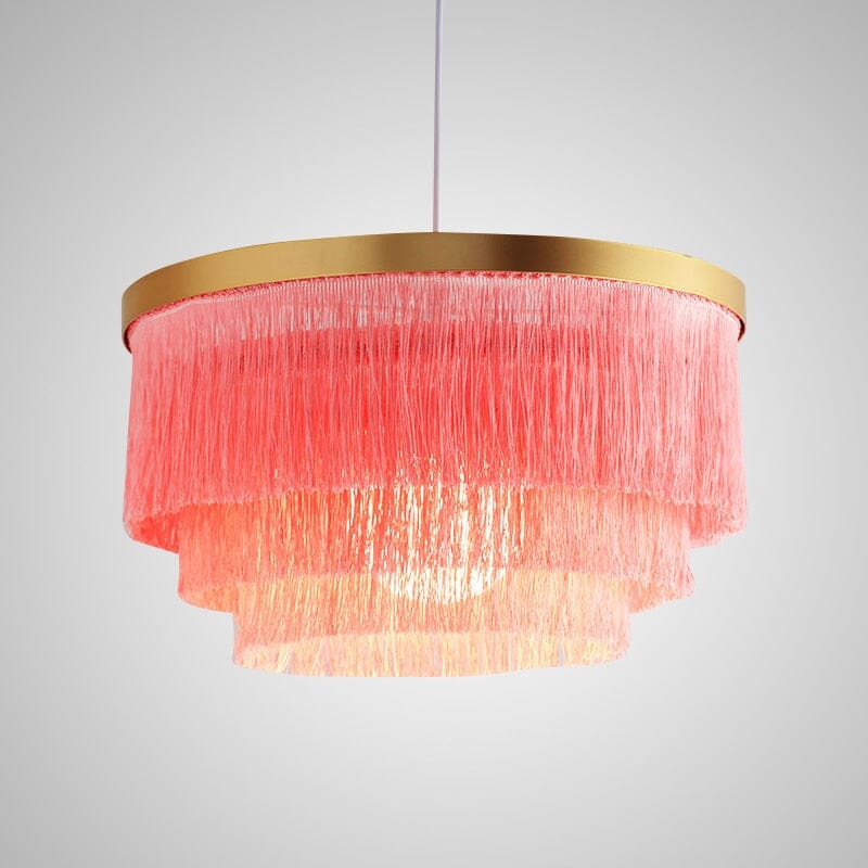 Creative Boho Fringe Round Chandelier Lamp