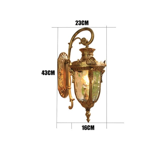 American Style Retro Waterproof Outdoor Wall Lamp