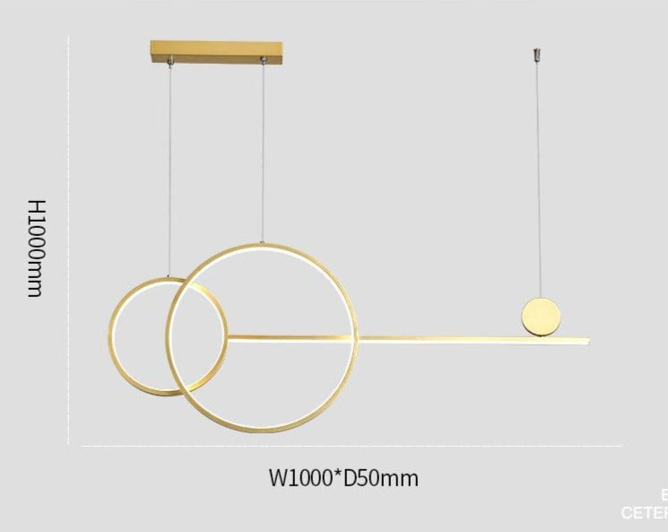 Contemporary Circular LED Ceiling Chandeliers