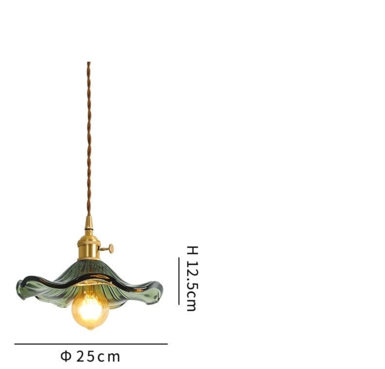 Colorful Glass Copper Edison Pendant Lamp