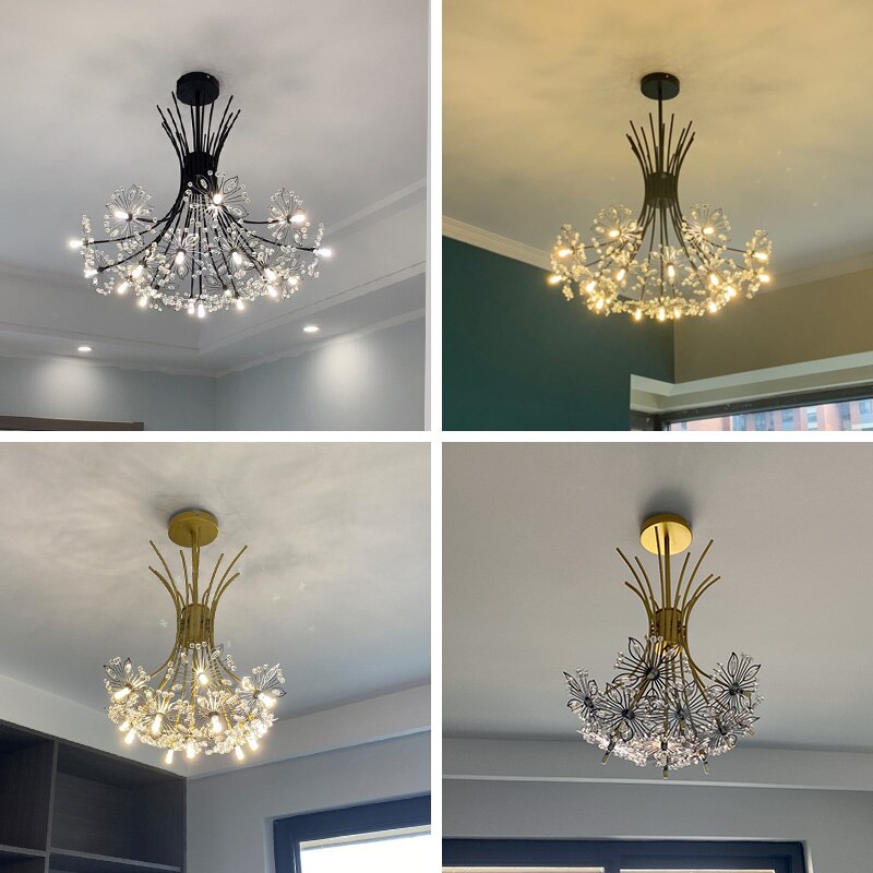 Modern Crystal Ceiling LED Chandelier Lamp