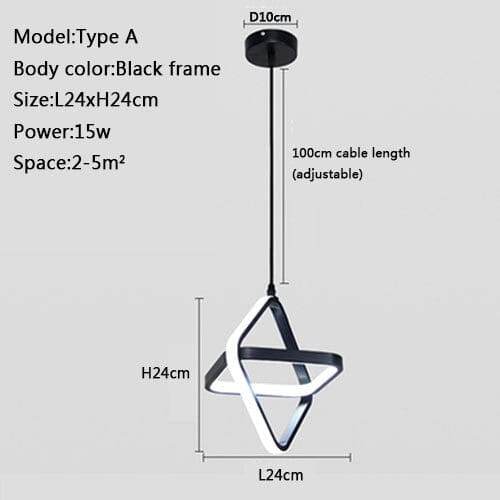Creative Designer Strip LED Pendant Light