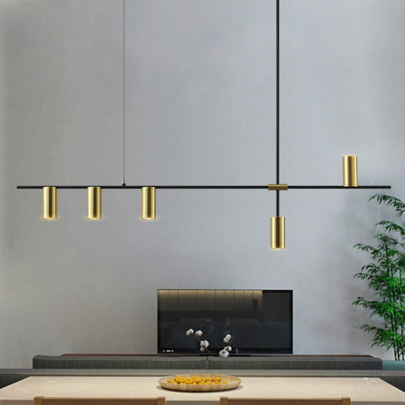 Nordic Counter Long Strip Designer Pendant Lamps