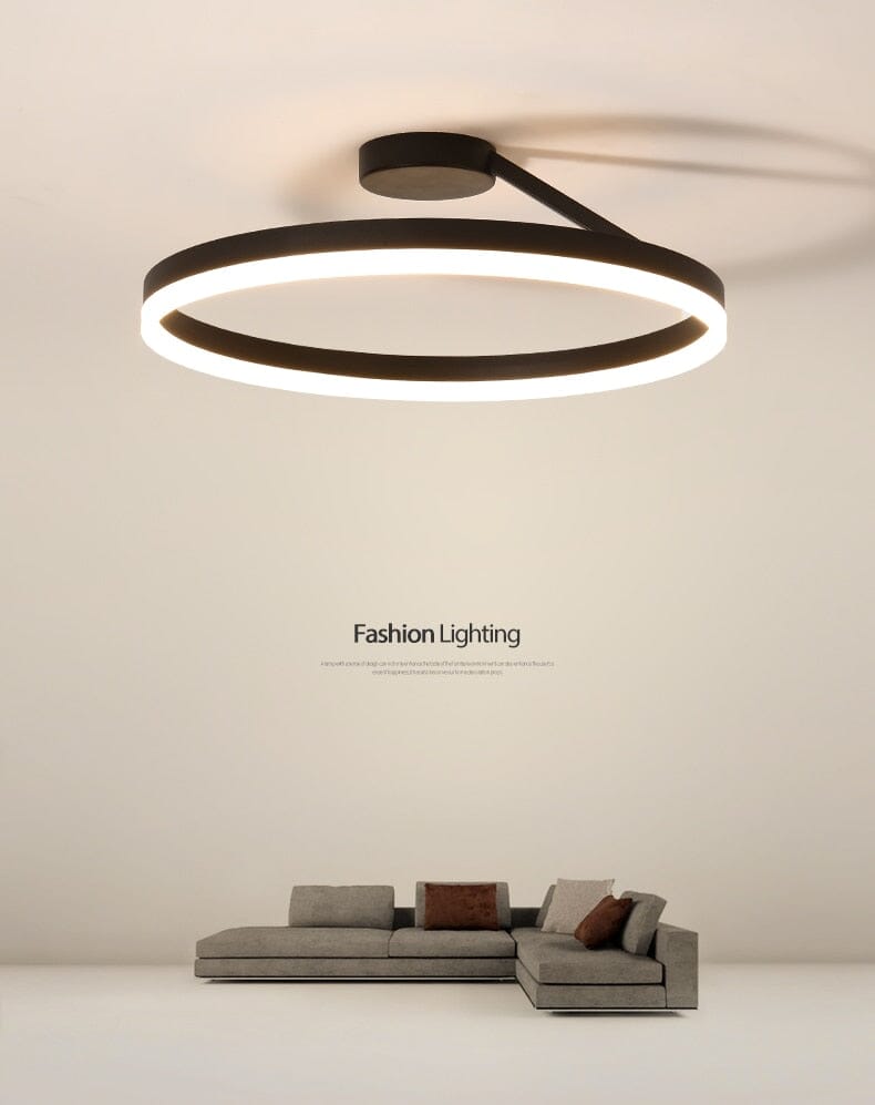 Nordic LED Designer Single Circle Chandelier
