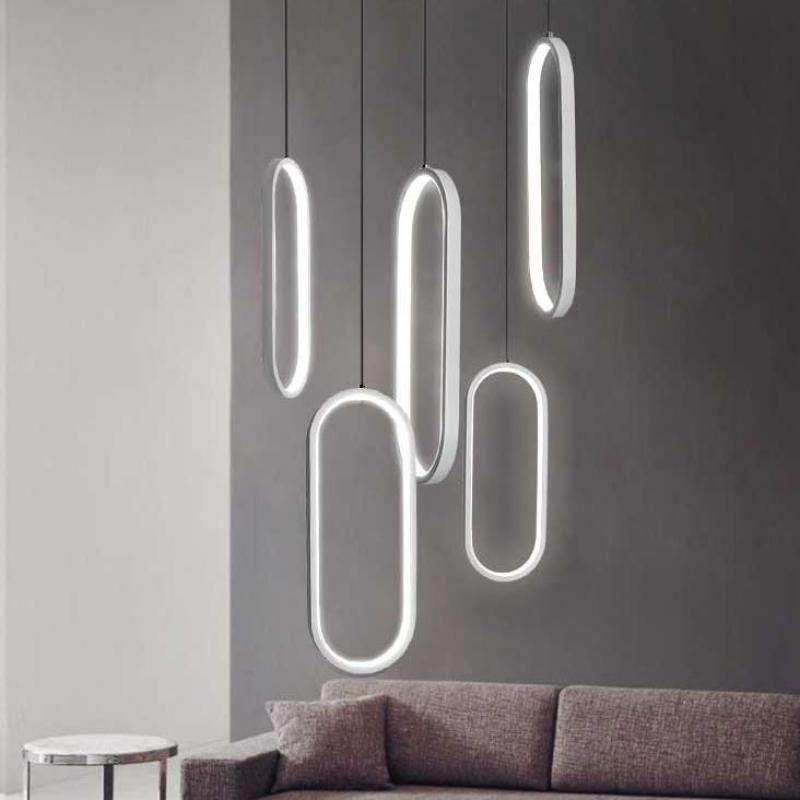 Stylish LED Hooped Pendant Lights