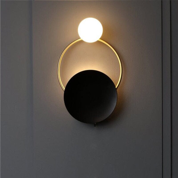 Nordic Modern Ring Golden Wall Sconce