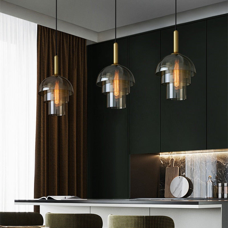 Multilayer Glass Pendant Lights