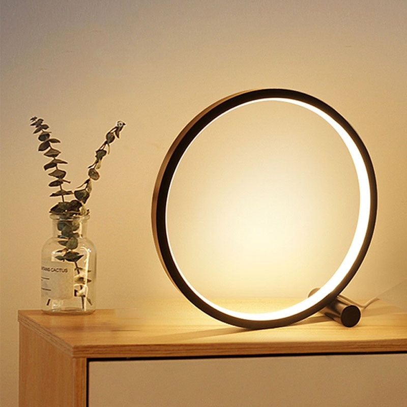 Acrylic Circular LED Table Lamp