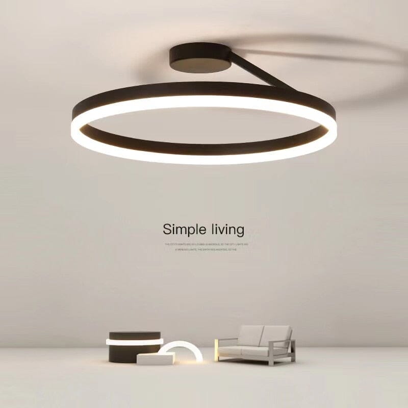 Nordic LED Designer Single Circle Chandelier