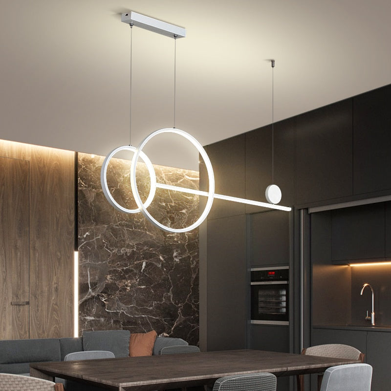 Contemporary Circular LED Ceiling Chandeliers