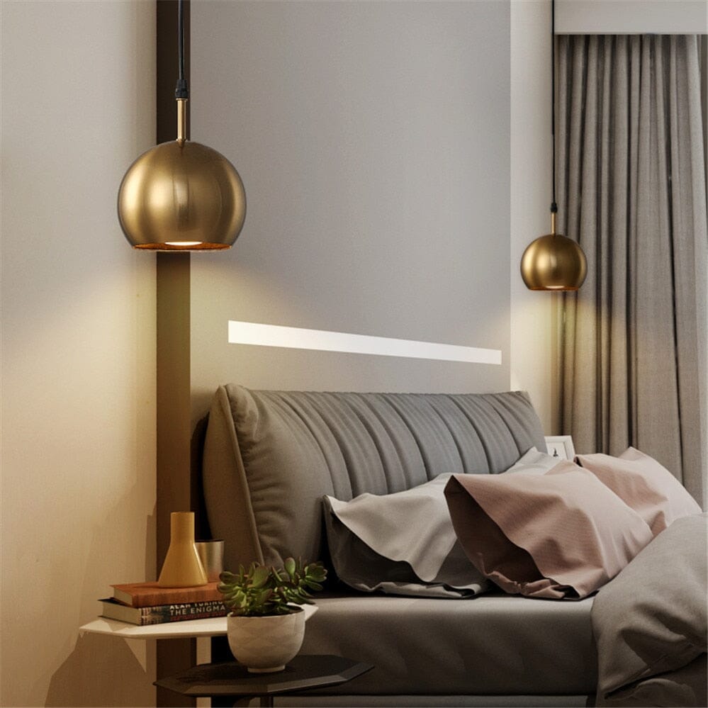 American Brass Metal LED Pendant Lights