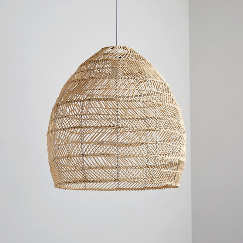 Japanese Serenity Bamboo Shade Pendant Lamp