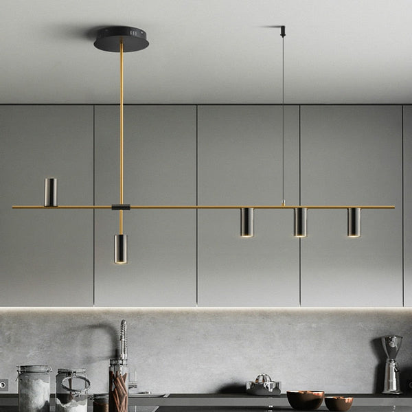 Nordic Counter Long Strip Designer Pendant Lamps