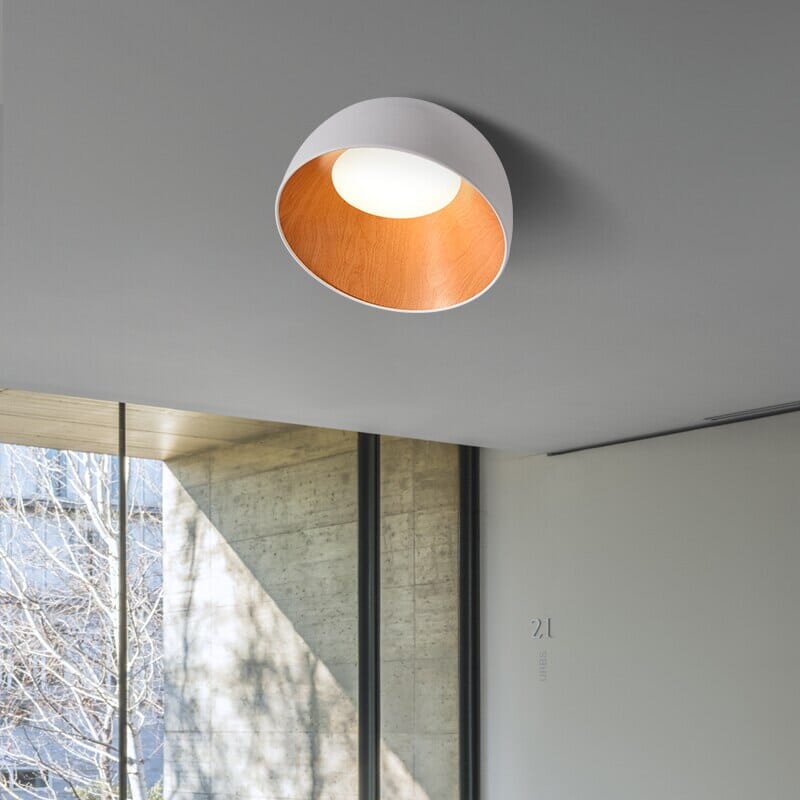 Creative Woodgrain Indoor LED Chandelier