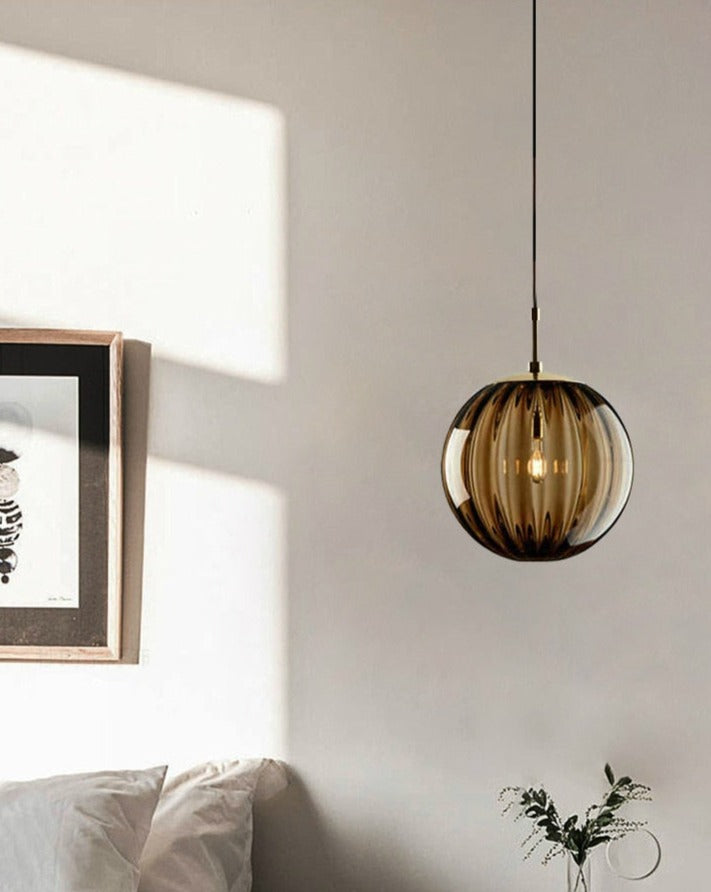 Glass Ball Colored Pendant Light