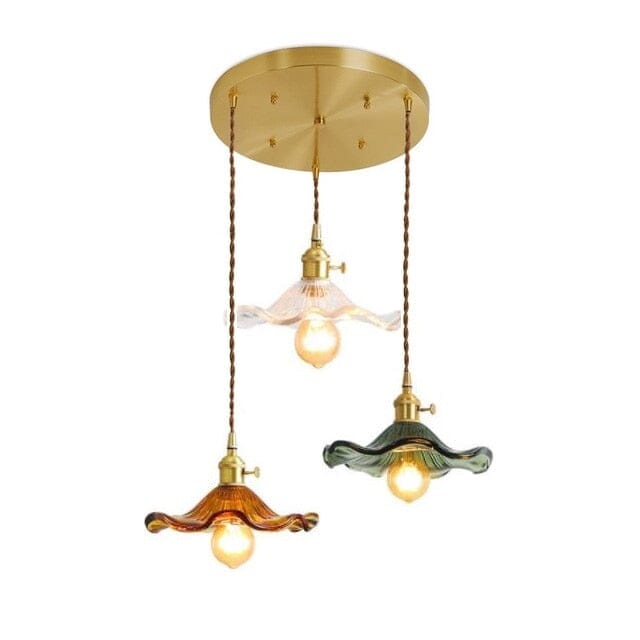 Colorful Glass Copper Edison Pendant Lamp