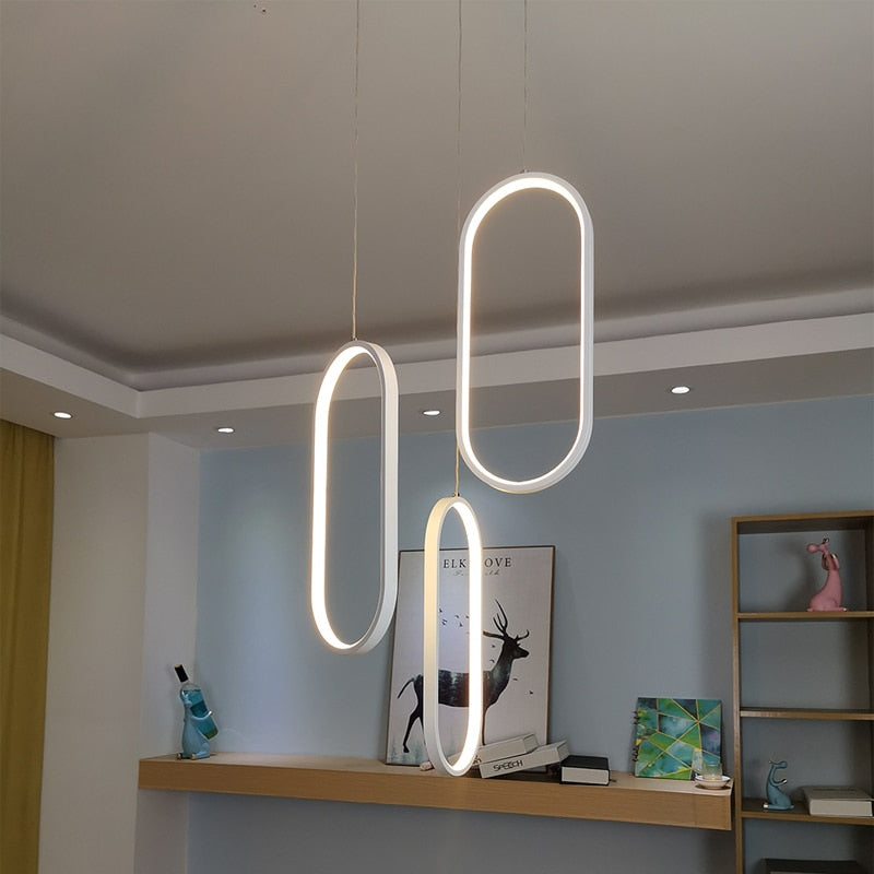 Stylish LED Hooped Pendant Lights