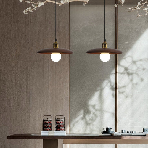  Stylish Flying Saucer Wood Pendant Light