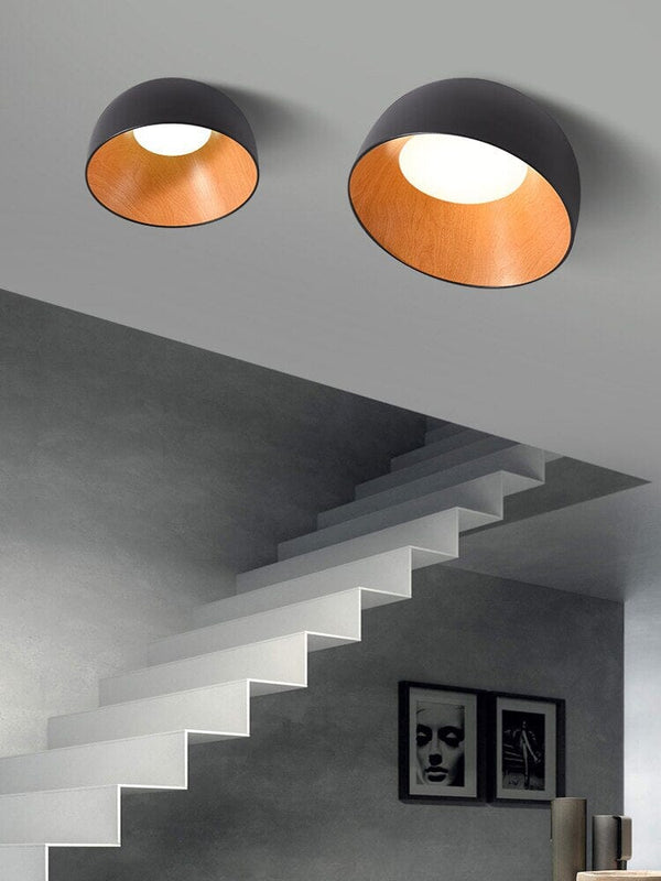 Creative Woodgrain Indoor LED Chandelier
