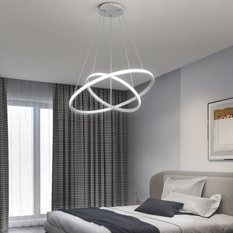 Modern LED Rings Circle Hanging Chandelier