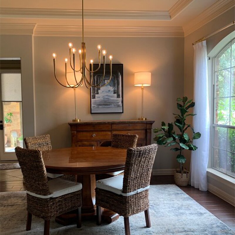 Retro Style Swoop Arm Luxury Chandelier Lamps