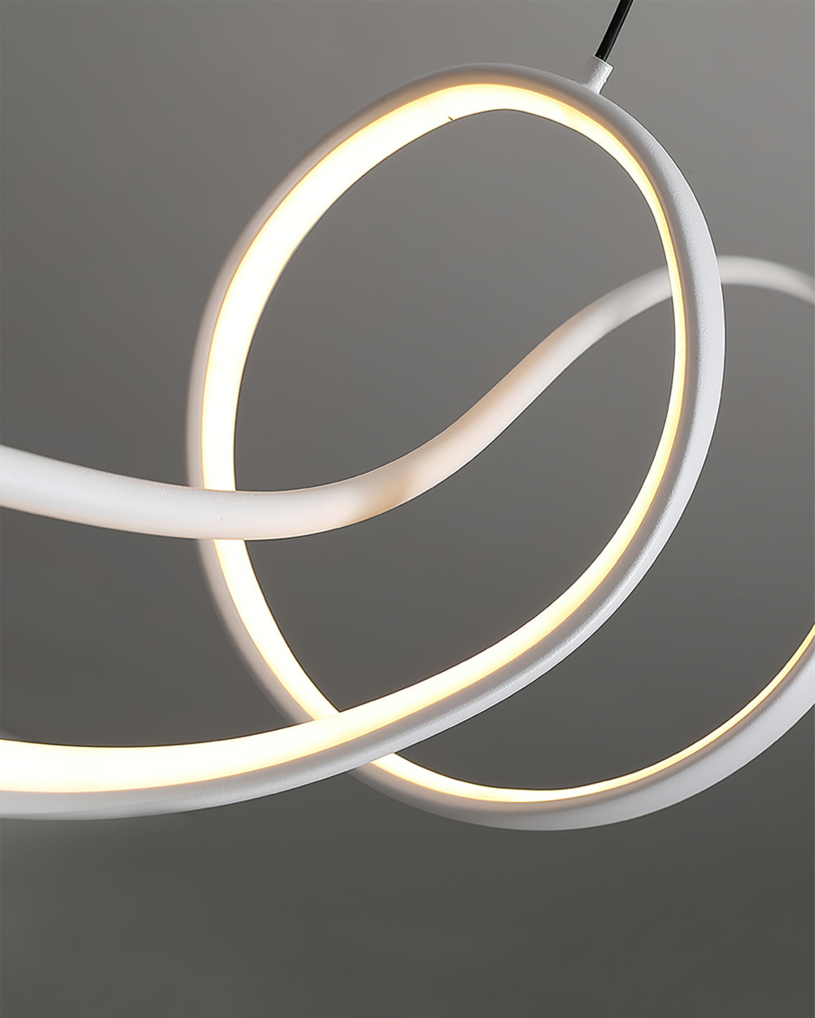 Aluminum Ribbon Shape LED Chandelier