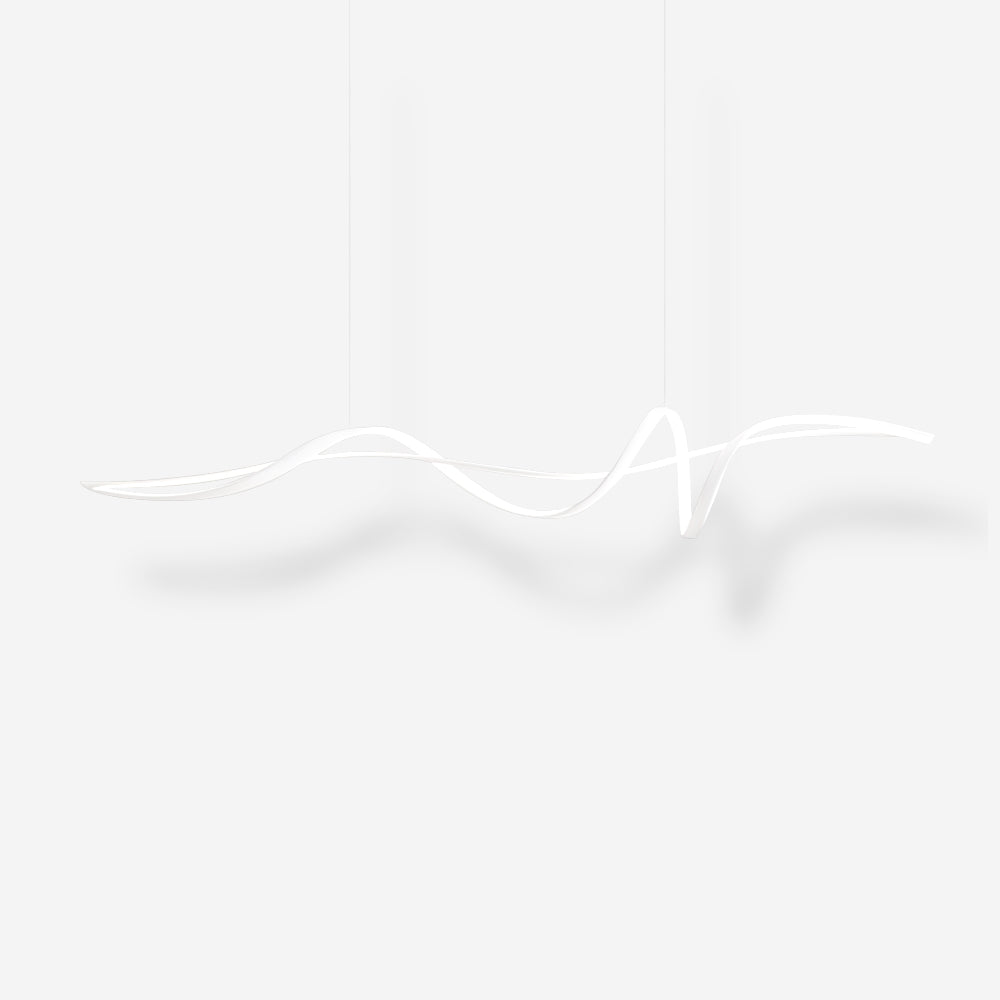 Aluminum Ribbon Shape LED Chandelier