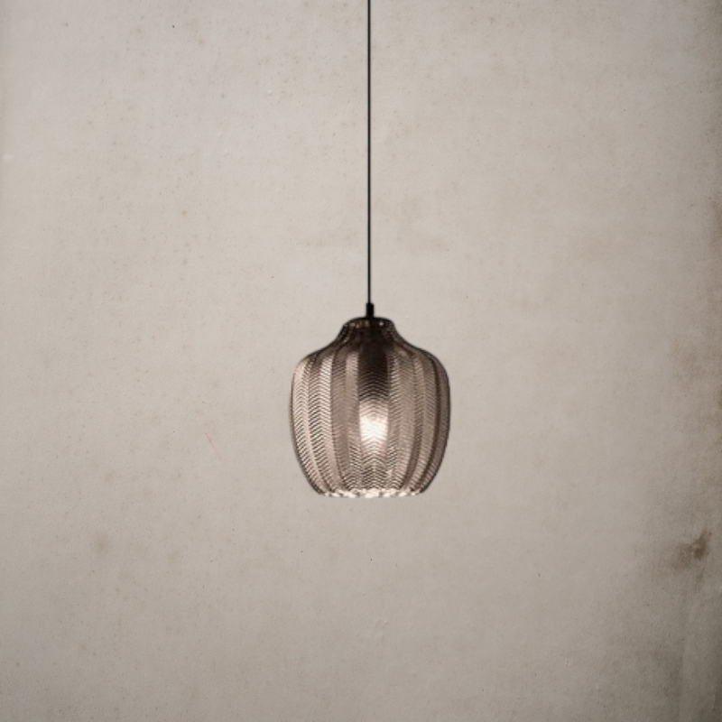 Contemporary Zigzag Glass Pendant Light