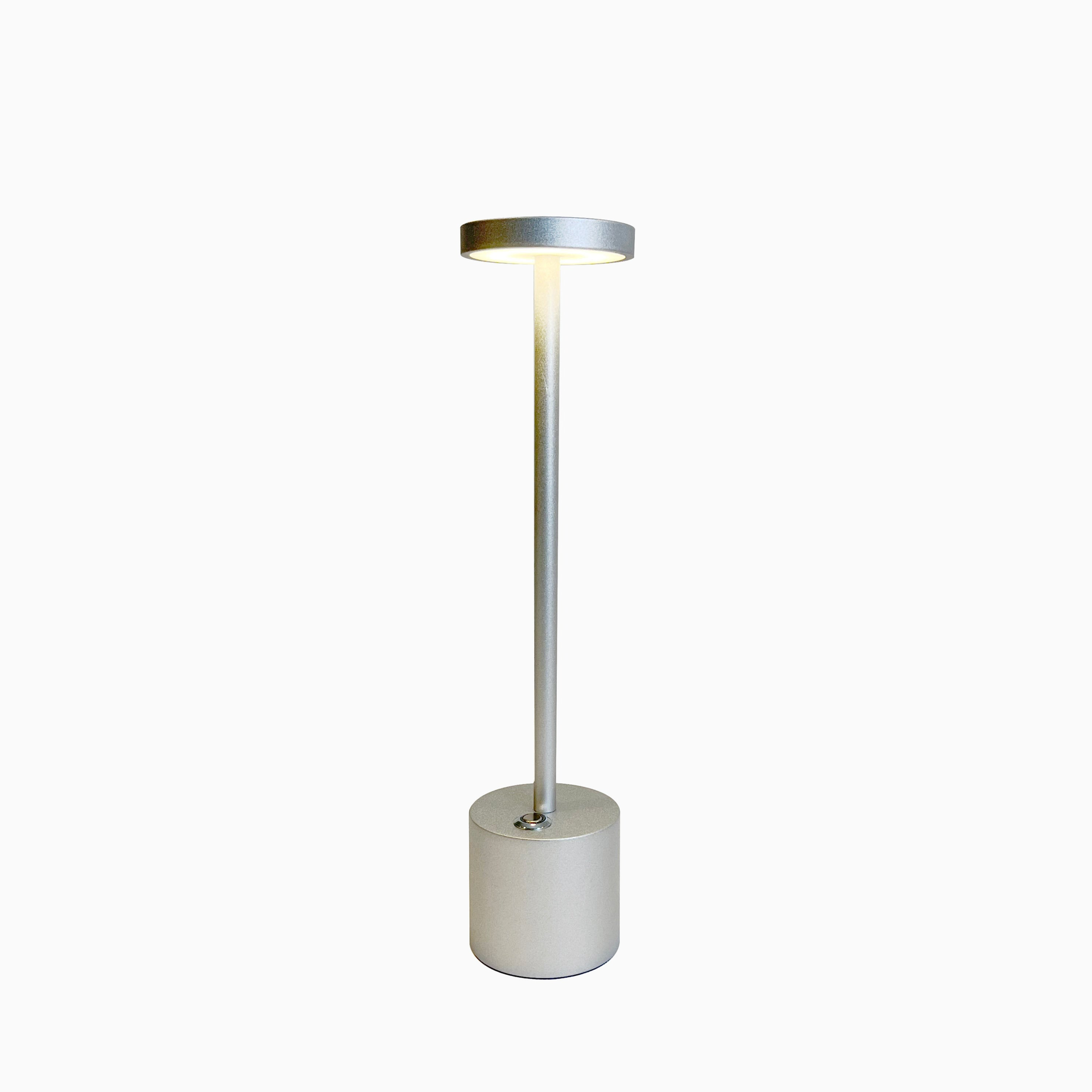 Sleek Metal Aluminum Table Lamp