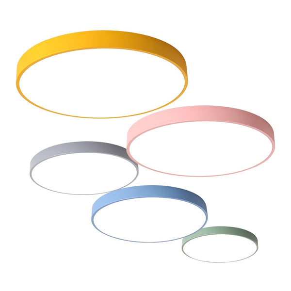 LED Ceiling Nordic Style Colorful Ultra Thin