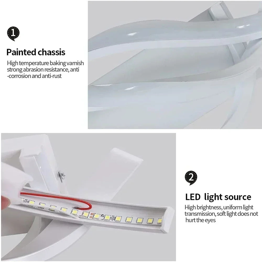 Curved Design Spiral Wall Lamp