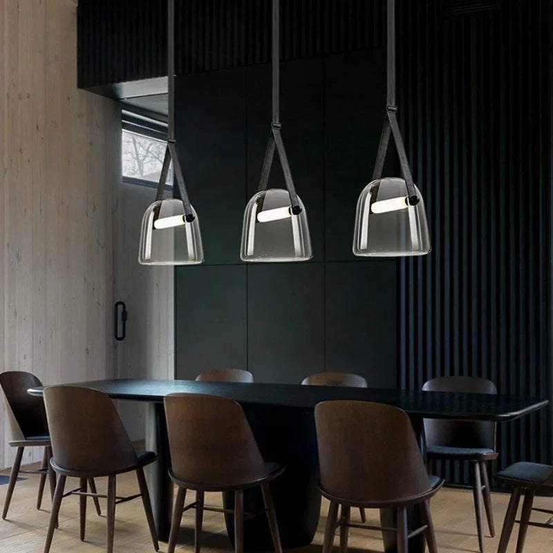 Mona Glass Belt Suspension Pendant Lamp