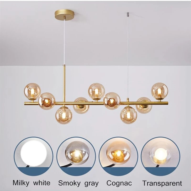 Light Glass Sphere Chandelier 7/9/11 Balls