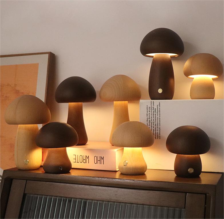 Whimsical Mushroom Night Table Light