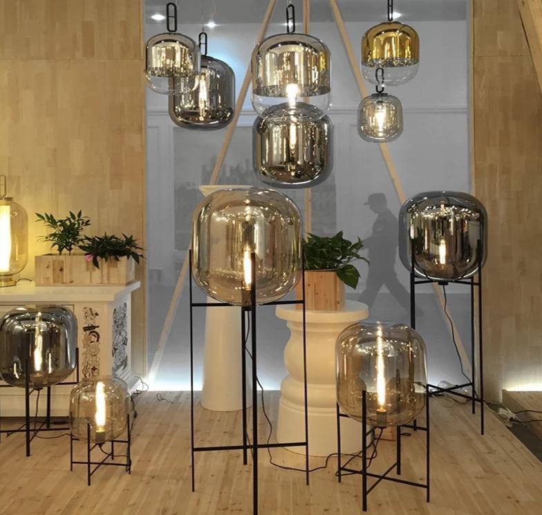 Villa Bubble Glass Ball Floor Lamp