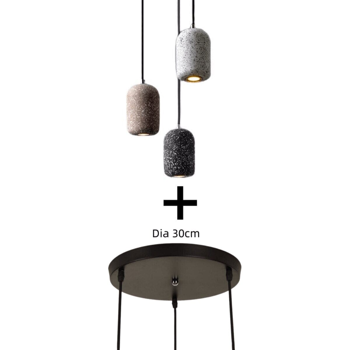 Modern Cement LED Stone Pendant Lamp