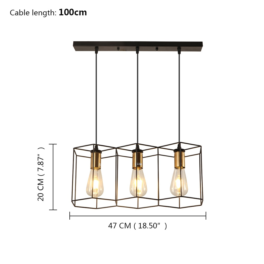 Sleek and Efficient: Modern Loft LED Metal Pendant Lamp