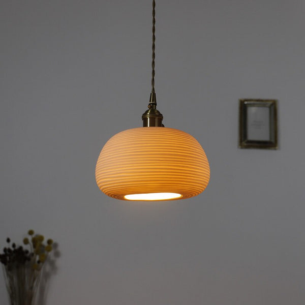 Handcrafted Ceramic Lampshade Pendant Light