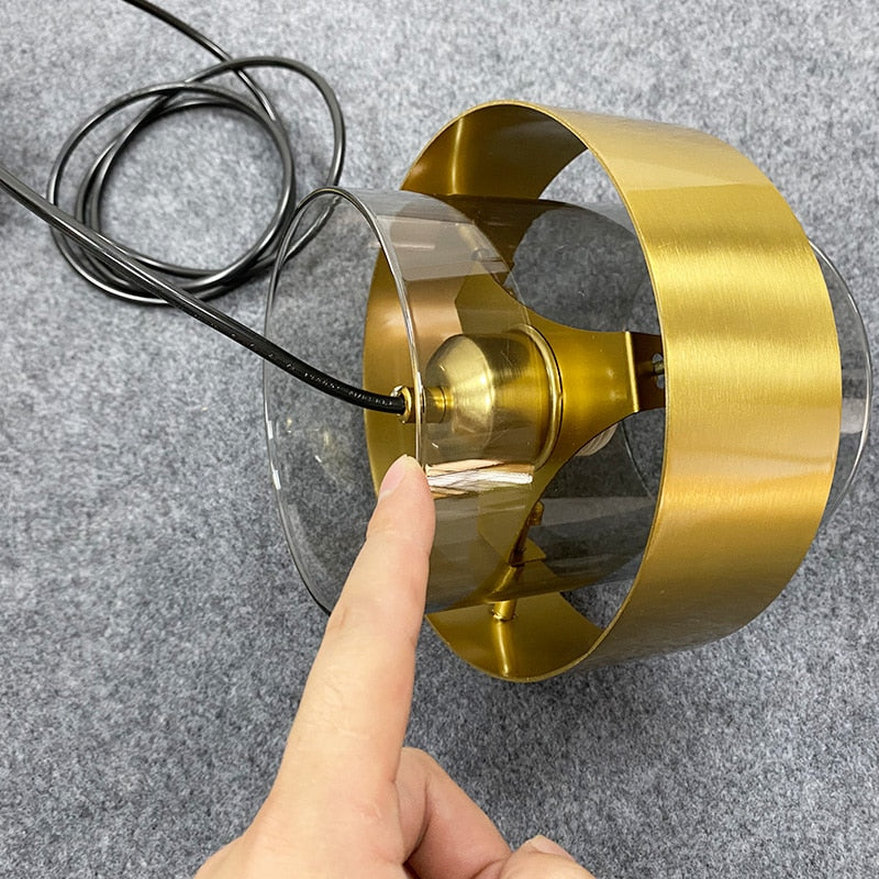 Nordic Luxury Plating Glass Pendant Light